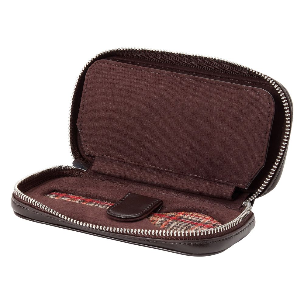 WOLF WM Brown 2 Piece Watch Zip-Case 800707