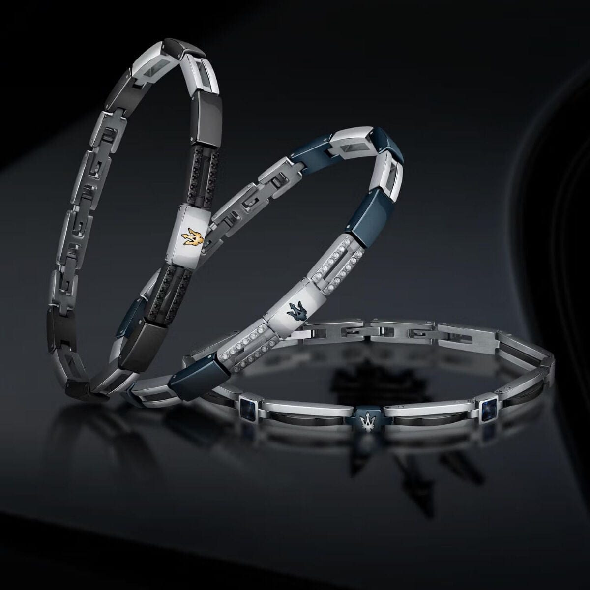 Maserati Ceramic Men's Stainless Steel Bracelet JM223ATZ20