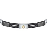 Maserati Ceramic Men's Steel-Ceramic Bracelet JM223ATZ22