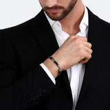 Maserati Ceramic Men's Steel-Ceramic Bracelet JM223ATZ22