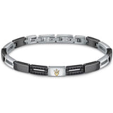 Maserati Ceramic Men's Steel-Ceramic Bracelet JM223ATZ22