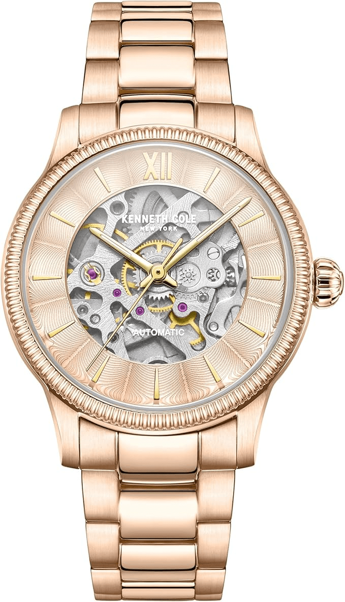 Kenneth Cole New York 36mm Rose Gold Automatic Women's Watch KCWLL2219401