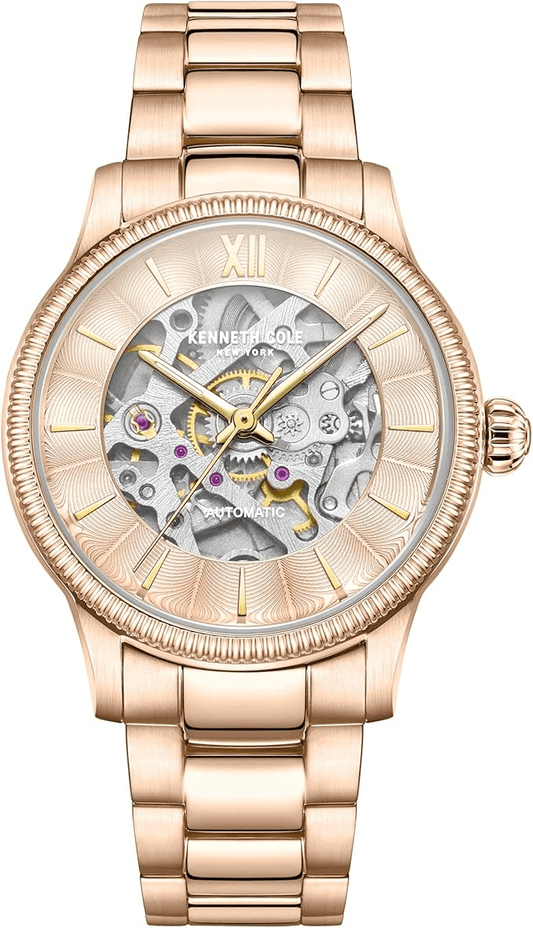 Kenneth Cole New York 36mm Rose Gold Automatic Women's Watch KCWLL2219401
