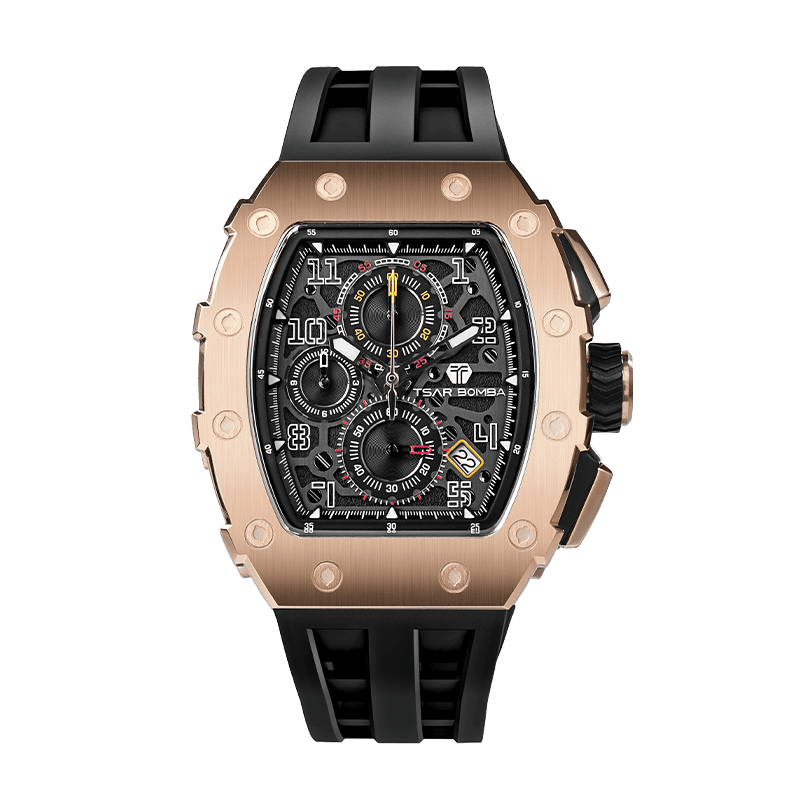 Tsar Bomba Elemental 43mm Black Dial Men's Watch TB8204Q-04