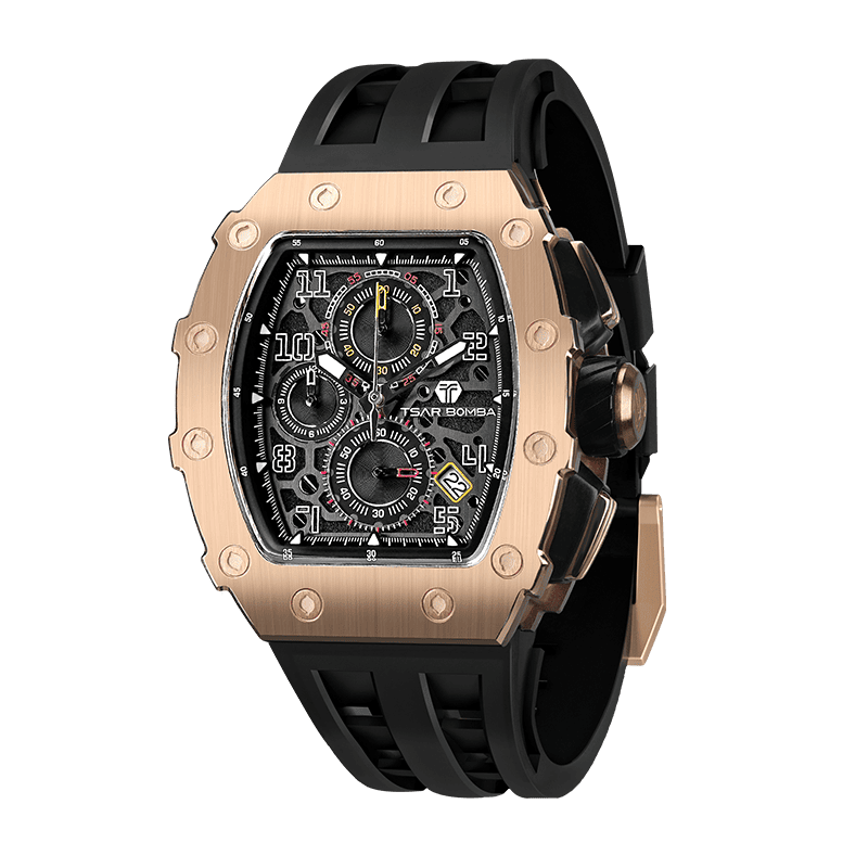 Tsar Bomba Elemental 43mm Black Dial Men's Watch TB8204Q-04