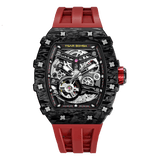 Tsar Bomba Elemental Carbon 43mm Black Skeleton Dial Men's Watch TB8208CF-39