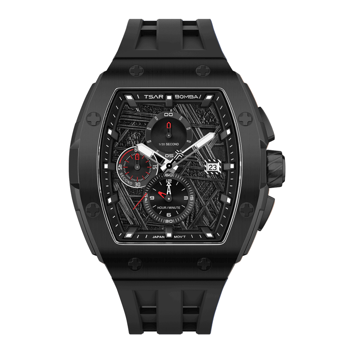 Tsar Bomba Elemental II 46mm Black Dial Men's Watch TB8211QII-07