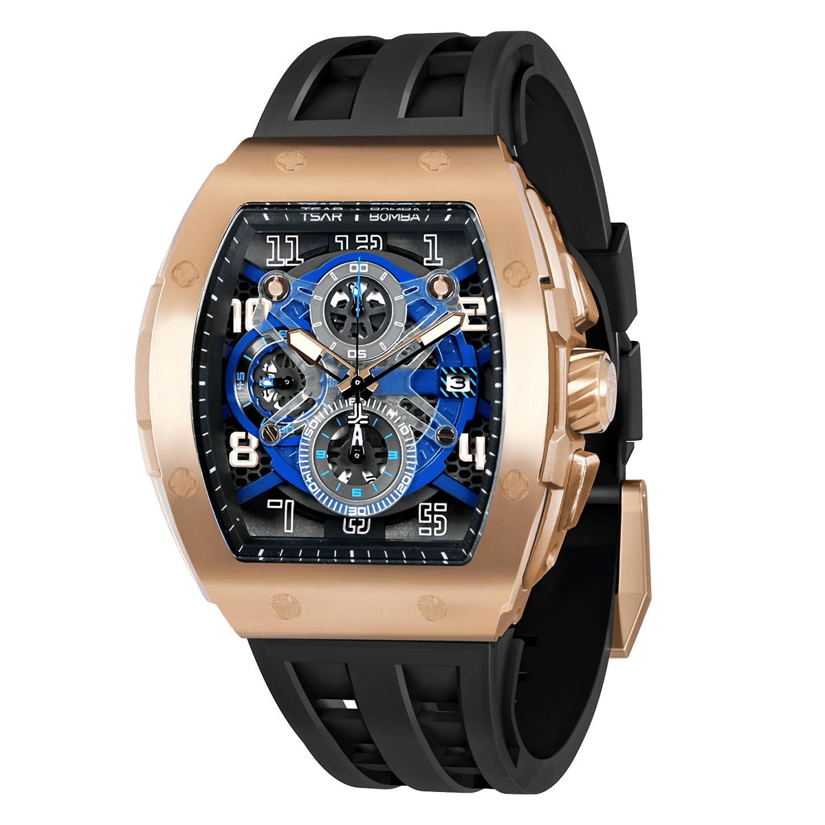 Tsar Bomba Elemental 46mm Black Dial Men's Watch TB8211Q-05