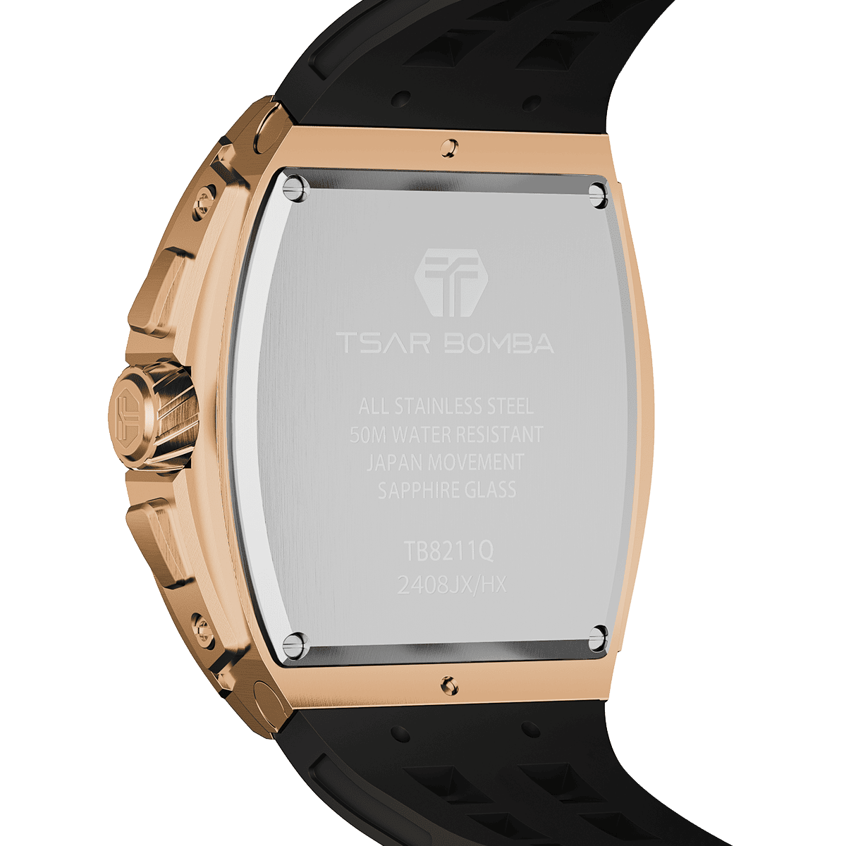 Tsar Bomba Elemental 46mm Black Dial Men's Watch TB8211Q-05
