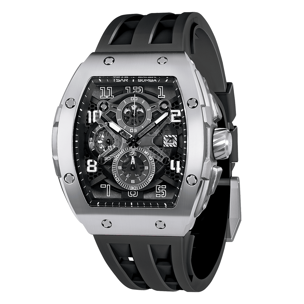 Tsar Bomba Elemental 46mm Black Dial Men's Watch TB8211Q-01