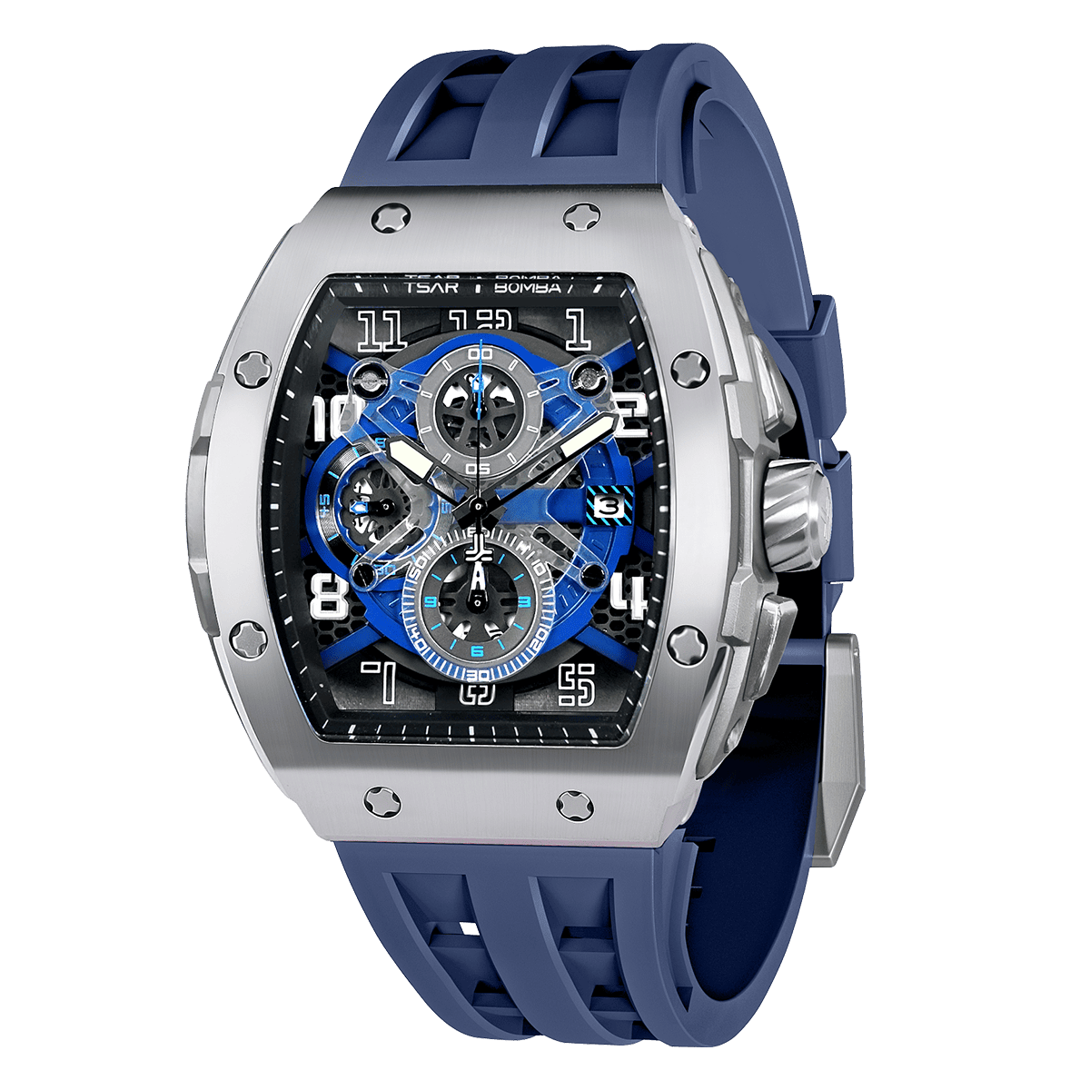 Tsar Bomba Elemental 46mm Blue Dial Men's Watch TB8211Q-03