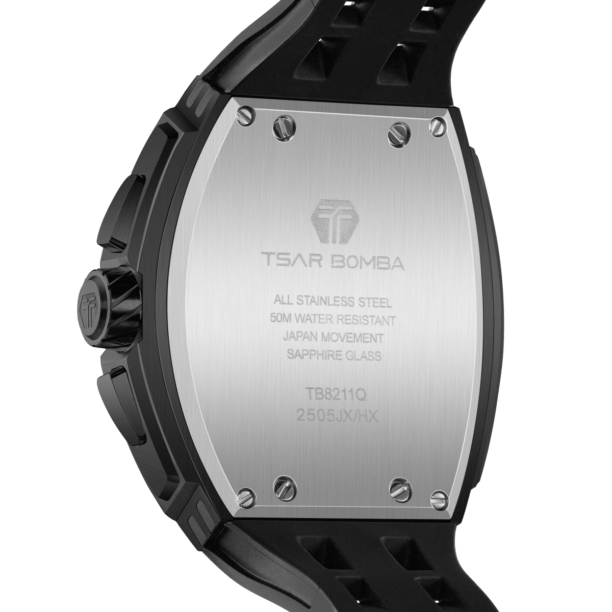Tsar Bomba Elemental II 46mm Black Dial Men's Watch TB8211QII-07
