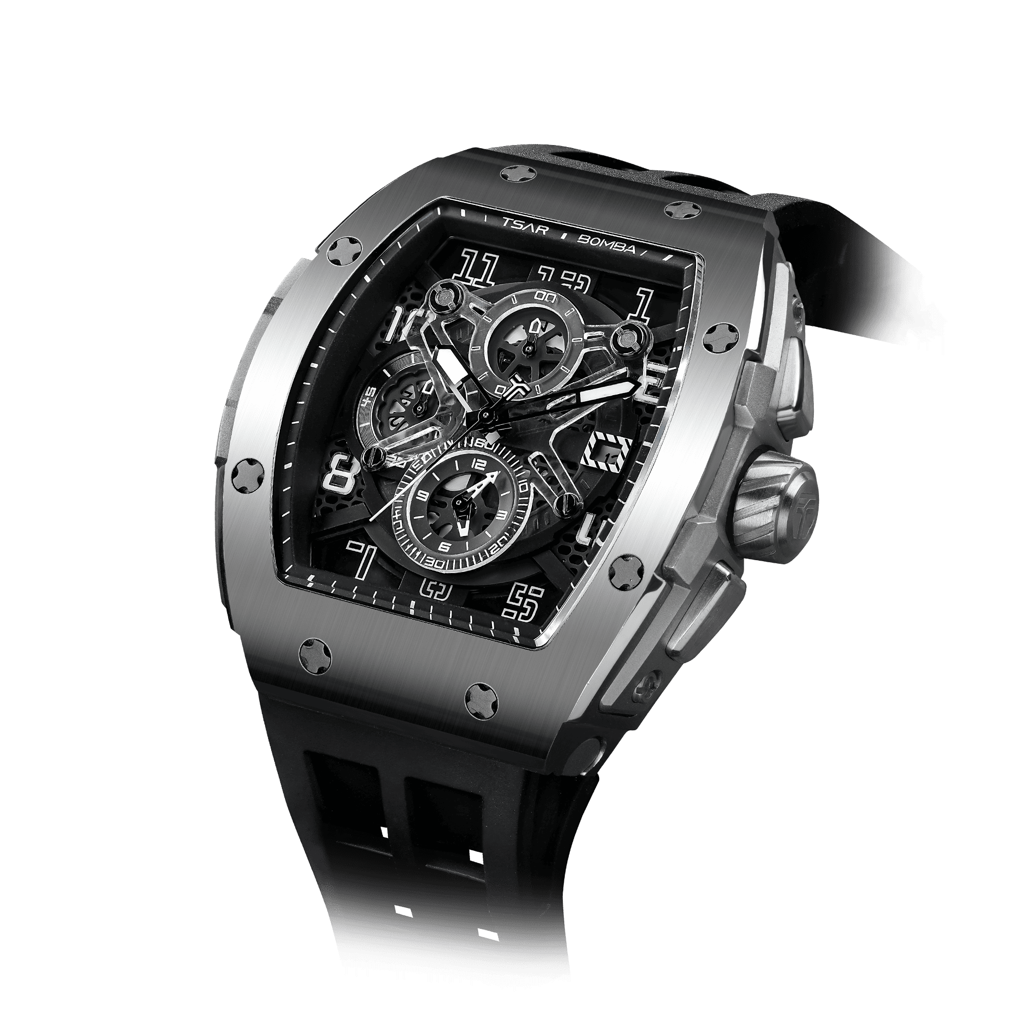Tsar Bomba Elemental 46mm Black Dial Men's Watch TB8211Q-01