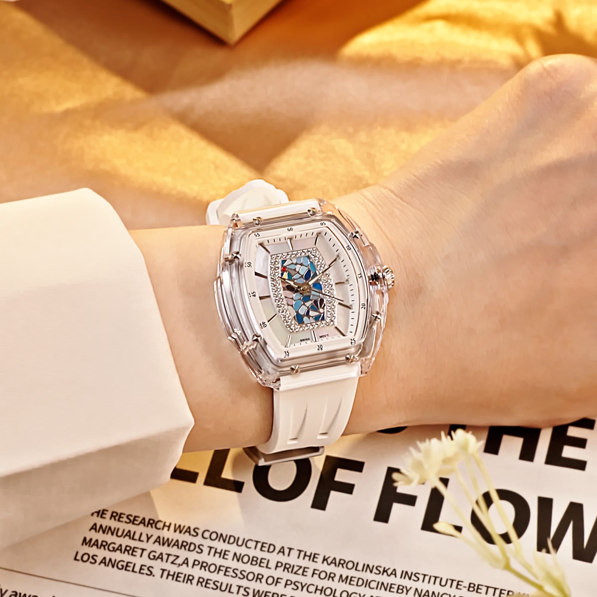 Tsar Bomba Nucleus Femme 35mm White Dial Women's Watch TB8219L-03