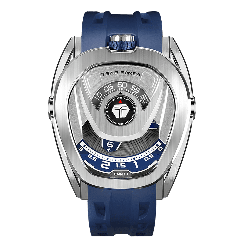 Tsar Bomba Reactor 44mm Blue Dial Men's Watch TB8213A(1+2)-03