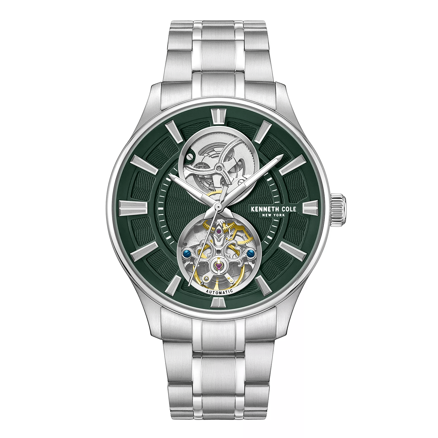 Kenneth Cole New York 43.5mm Automatic Green Dial Men's Watch KCWGY0049804