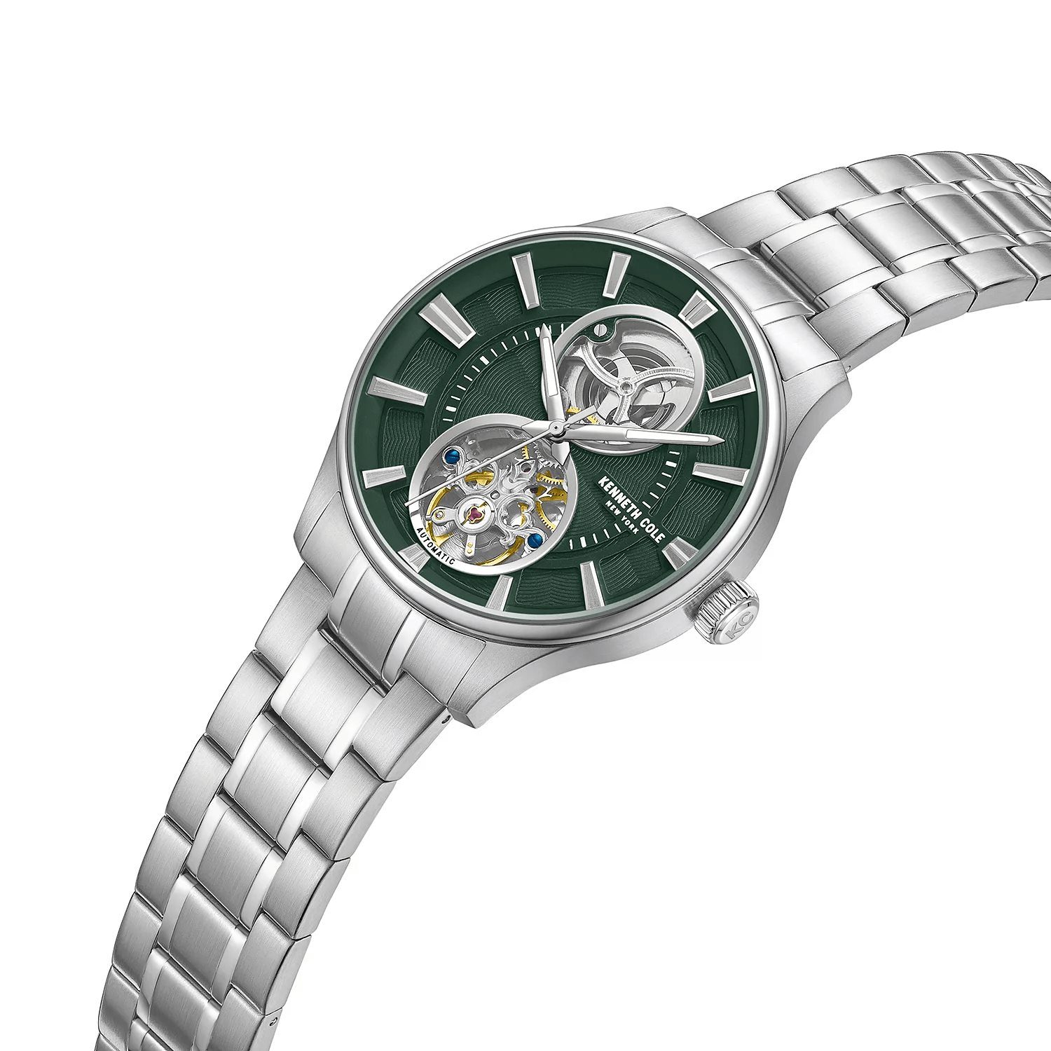 Kenneth Cole New York 43.5mm Automatic Green Dial Men's Watch KCWGY0049804