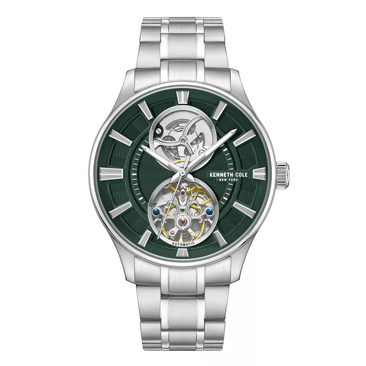Kenneth Cole New York 43.5mm Automatic Green Dial Men's Watch KCWGY0049804