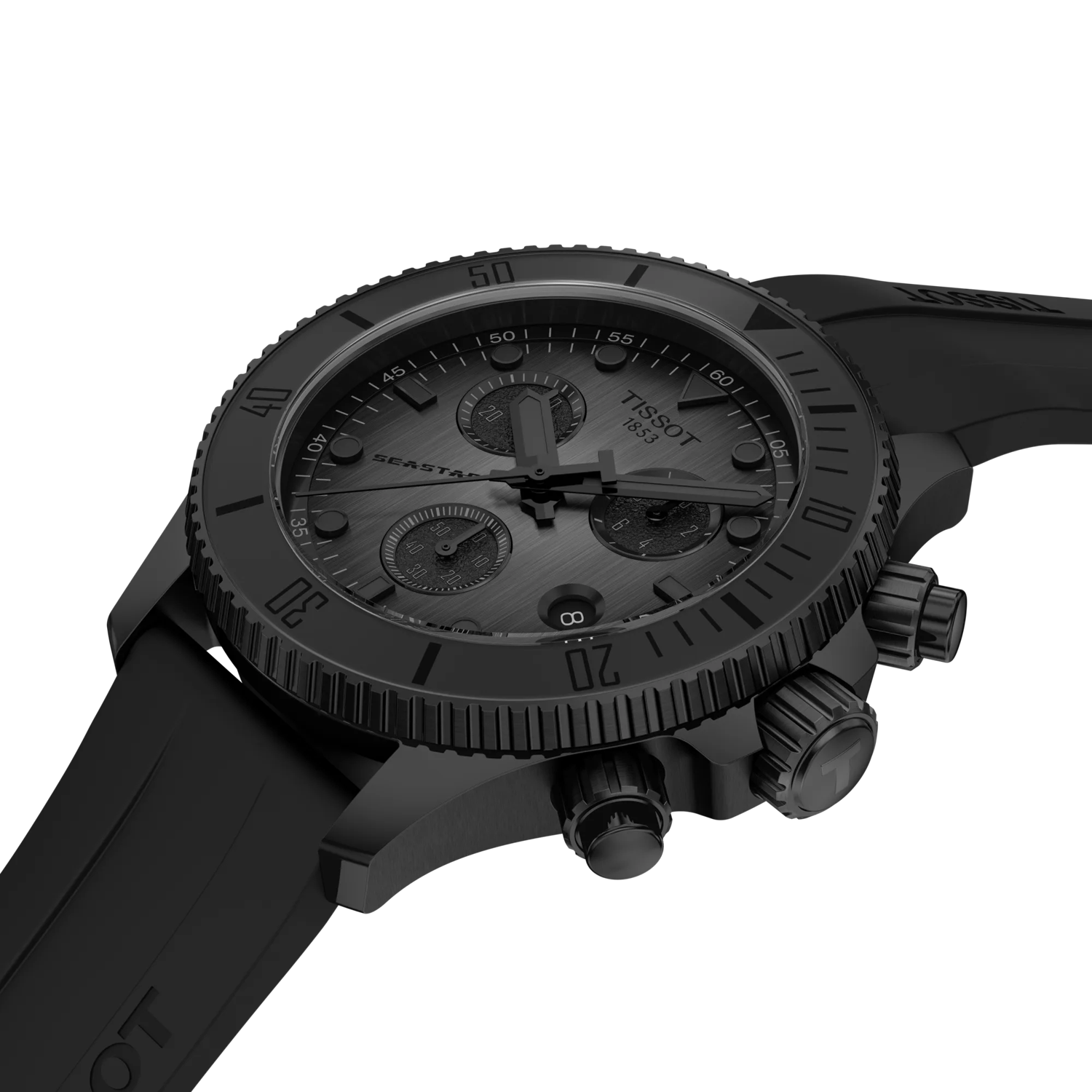 Tissot Seastar 1000 38mm Grey-Black Dial Men's Watch T1202173706100