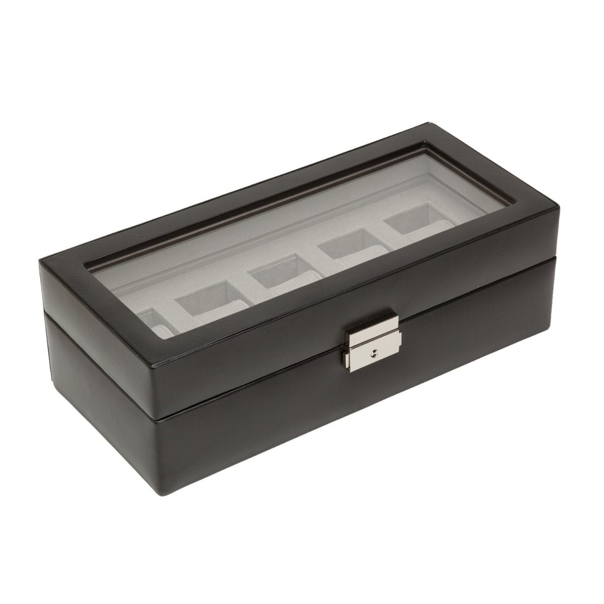 WOLF Black Heritage 5 Piece Watch Box 99506