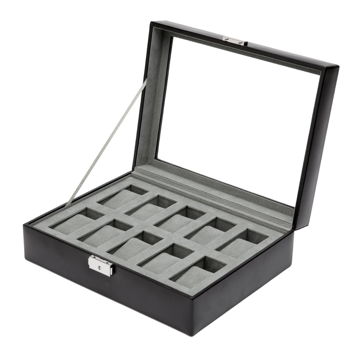 WOLF Heritage 10 Piece Watch Box Black 99507