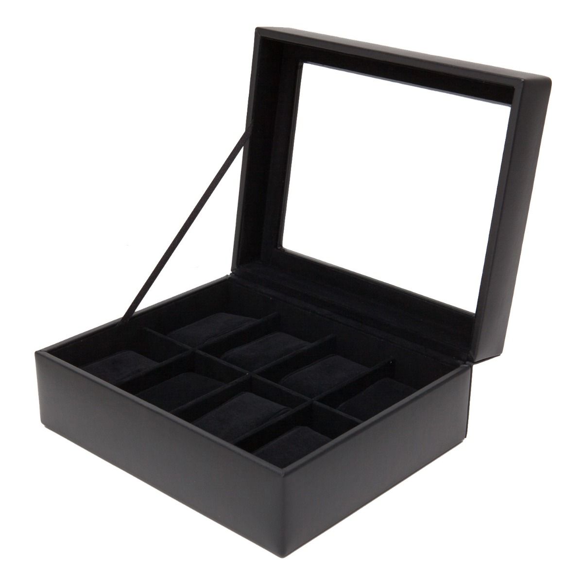 WOLF Heritage Black 8 Piece Watch Box 99513