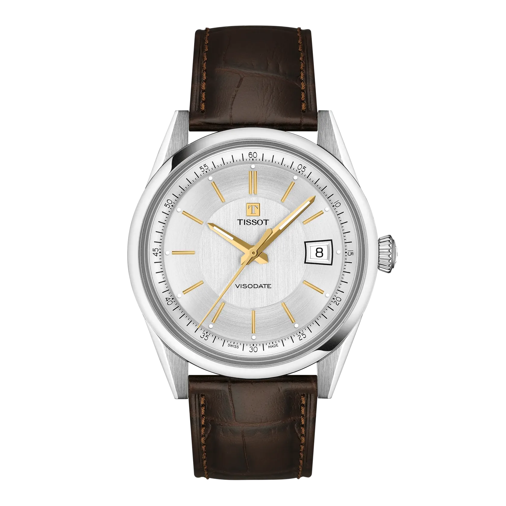 Tissot Visodate 39mm Silver Dial Men's Watch T1574071603100
