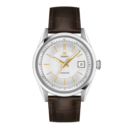 Tissot Visodate 39mm Silver Dial Men's Watch T1574071603100