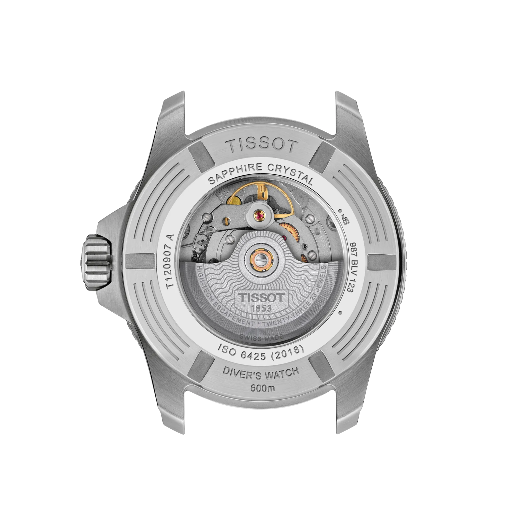 Tissot Seastar 2000 Powermatic 80 44mm Grey Dial Men's Watch T1209071105100