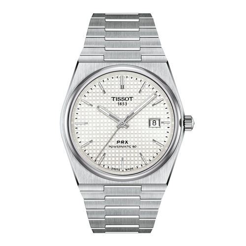 Tissot PRX Powermatic 80 40mm White Mother-of-Pearl Dial Men's Watch T1374071111100