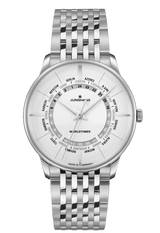 Junghans Meister Worldtimer 40.4mm Matt Silver Dial Men's Watch 27/3011.45