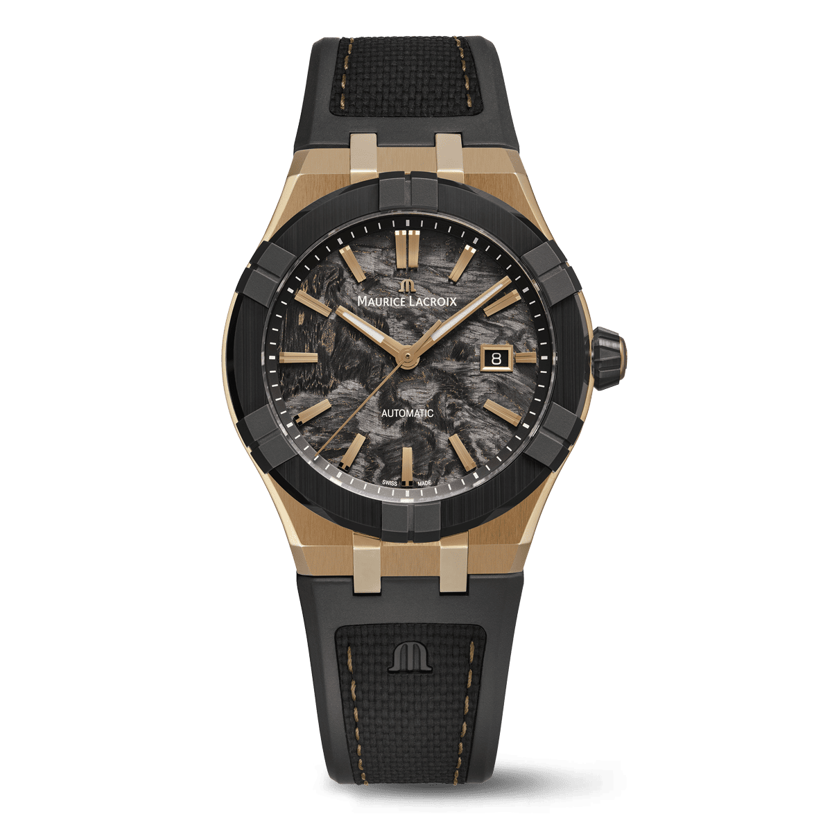 Maurice Lacroix Aikon-IC Frozen Carbon 43mm Black Dial Men's Watch AC6008-BRL20-730-2