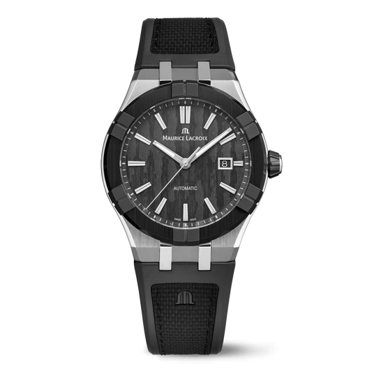 Maurice Lacroix AIKONIC Automatic 43mm Black Dial Men's Watch AC6008-SSL20-330-2