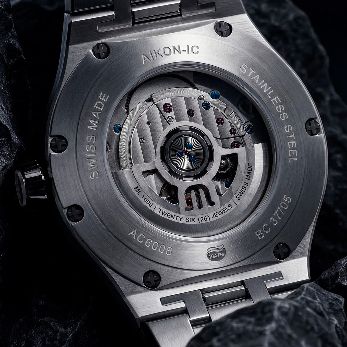 Maurice Lacroix Aikon-IC Frozen Carbon 43mm Blue Dial Men's Watch AC6008-SSL20-430-2