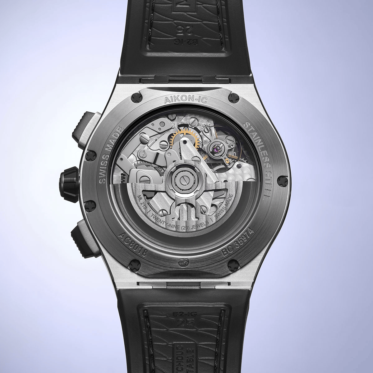 Maurice Lacroix AIKONIC Automatic Chronograph Skeleton 43mm Sapphire Dial Men's Watch AC8018-SSL20-030-2