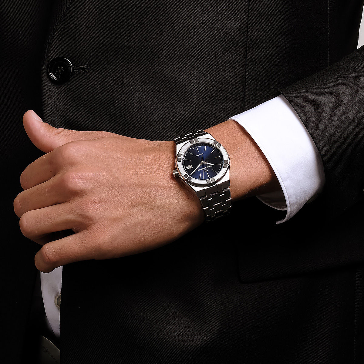Maurice Lacroix AIKON Quartz Date 40mm Blue Dial Men's Watch AI1108-SS002-430-1
