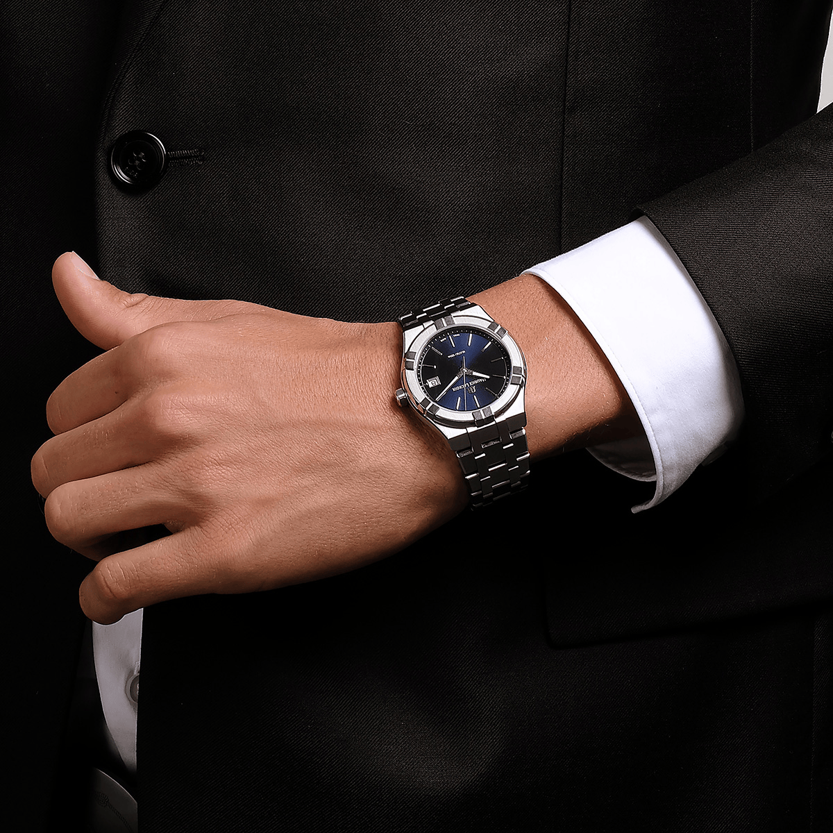 Maurice Lacroix AIKON Quartz Date 40mm Blue Dial Men's Watch AI1108-SS002-430-1