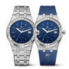 Maurice Lacroix AIKON Quartz Date 40mm Blue Dial Men's Watch AI1108-SS00F-430-C