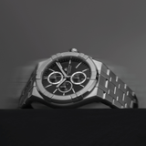 Maurice Lacroix AIKON Quartz Chronograph 42mm Black Dial Men's Watch AI1118-SS002-330-1