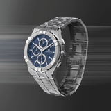 Maurice Lacroix AIKON Quartz Chronograph 42mm Dark Blue Dial Men's Watch AI1118-SS002-430-1