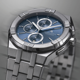 Maurice Lacroix AIKON Quartz Chronograph 42mm Dark Blue Dial Men's Watch AI1118-SS002-430-1