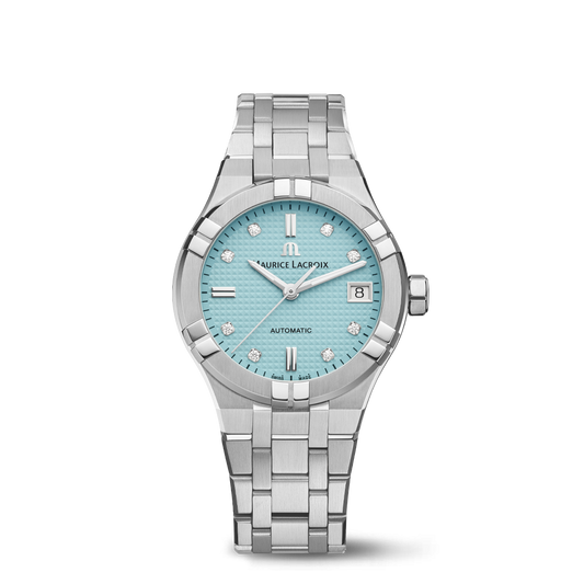Maurice Lacroix AIKON Automatic Limited Summer Edition 35mm Turquoise Dial Women's Watch AI6006-SS00F-451-C