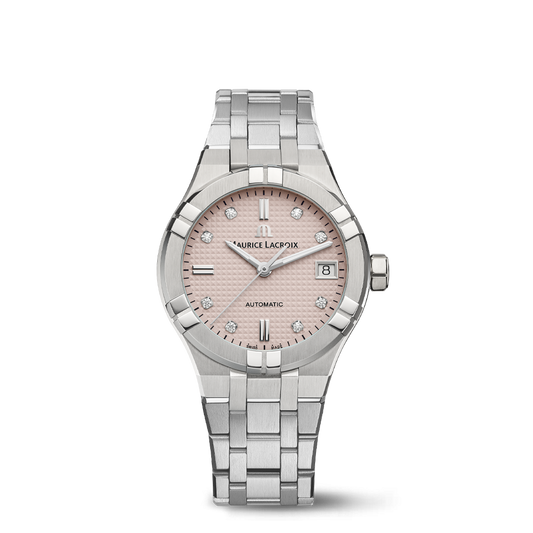 Maurice Lacroix AIKON Automatic Limited Summer Edition 35mm Pink Dial Women's Watch AI6006-SS00F-550-E