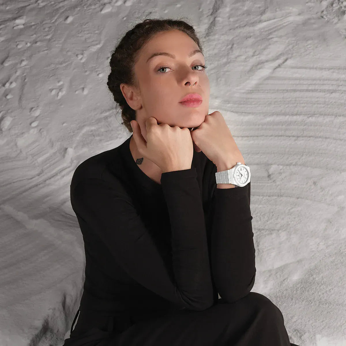 Maurice Lacroix AIKON Automatic Ceramic 39mm White Dial Men's Watch AI6007-CRM72-130-7