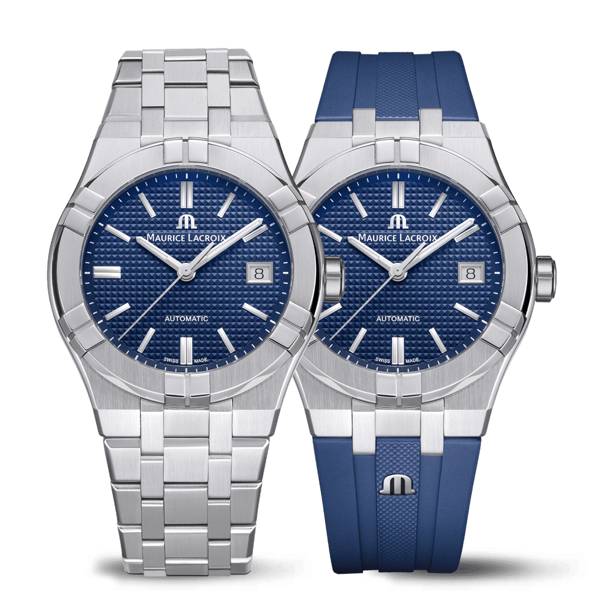 Maurice Lacroix AIKON Automatic Date 39mm Blue Dial Men's Watch AI6007-SS00F-430-C