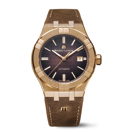 Maurice Lacroix AIKON Automatic Bronze 42mm Smoked Brown Dial Men's Watch AI6008-BRZ01-730-3
