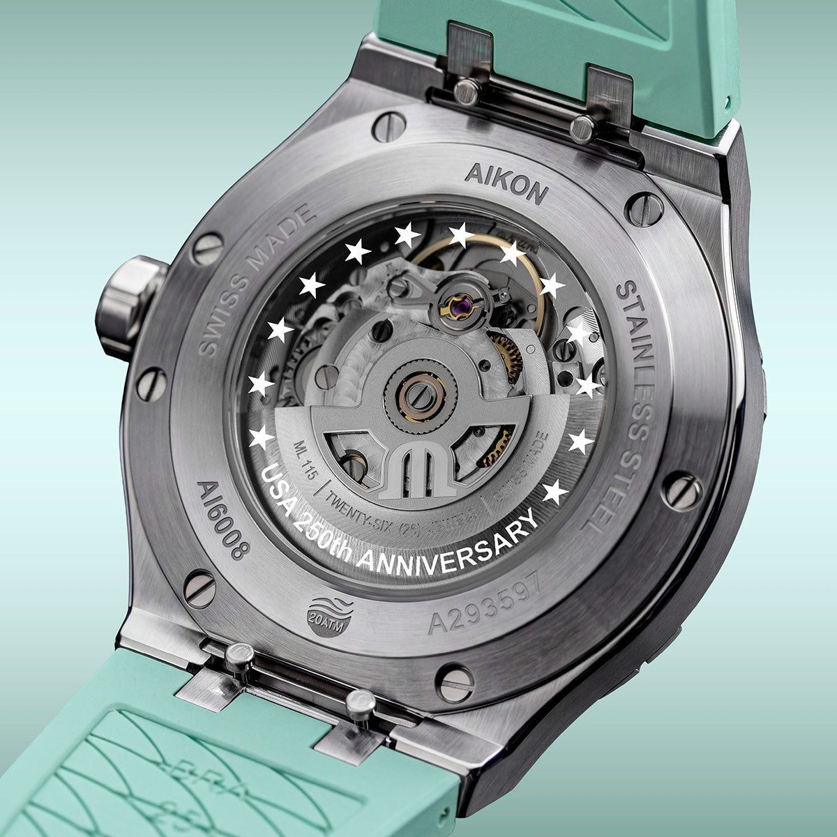Maurice Lacroix AIKON Liberty 42mm Green Dial Men's Watch AI6008-S1S1B-690-6