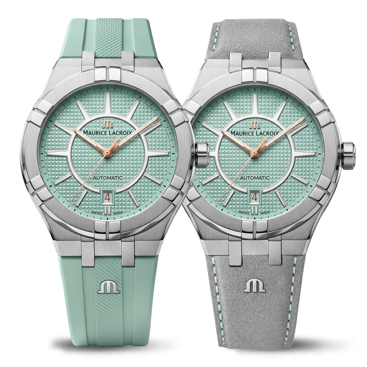 Maurice Lacroix AIKON Liberty 42mm Green Dial Men's Watch AI6008-S1S1B-690-6