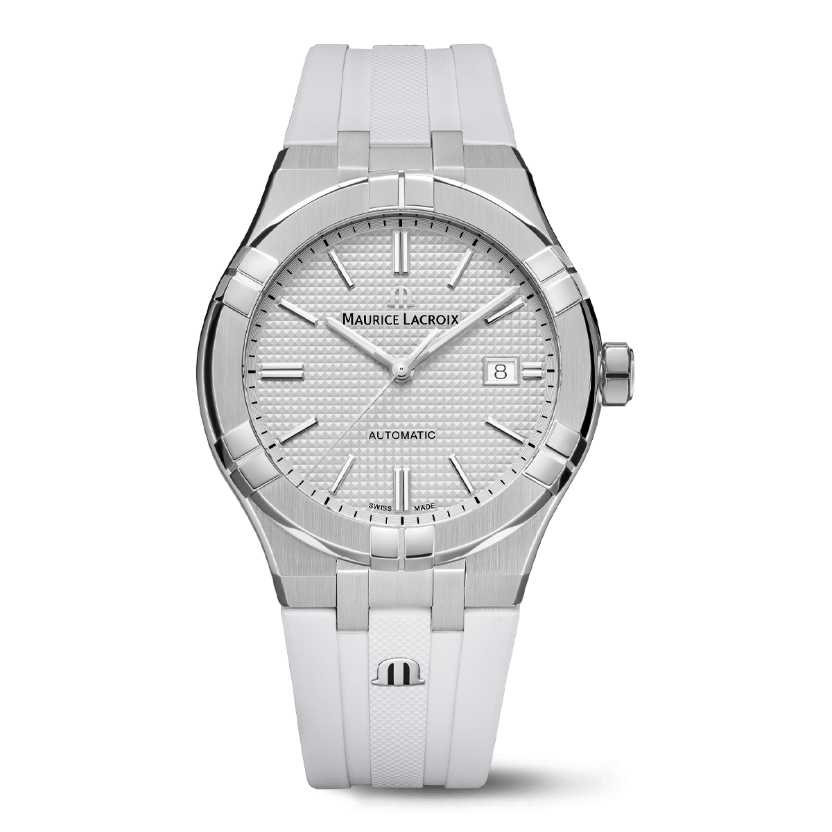 Maurice Lacroix AIKON Automatic Date 42mm Silver Dial Men's Watch AI6008-SS000-130-2