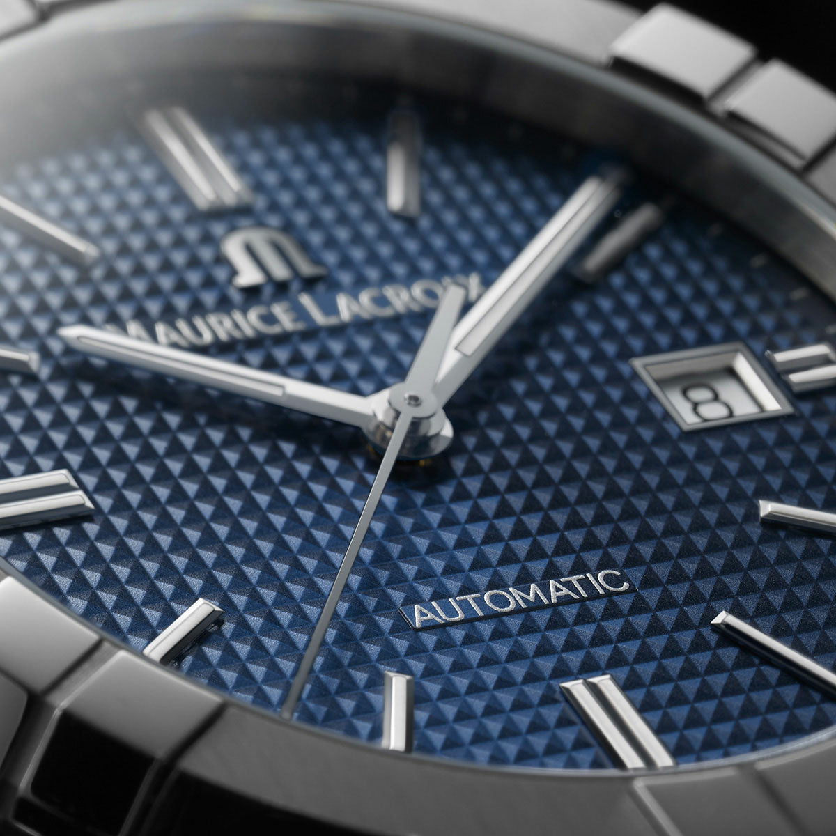Maurice Lacroix AIKON Automatic Date 42mm Blue Dial Men's Watch AI6008-SS000-430-4